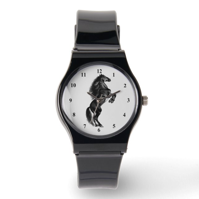 Aufrecht Blck Horwatch Armbanduhr (Vorderseite)