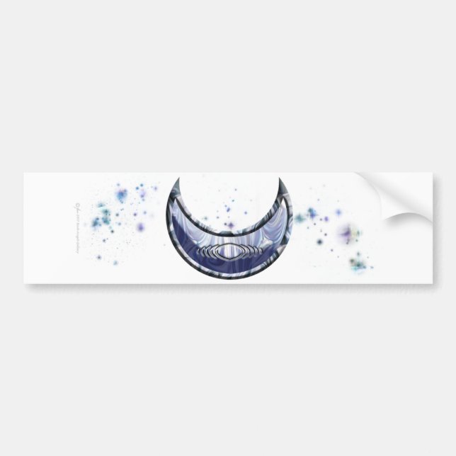 Aufrechter Cresent Autoaufkleber (Vorne)