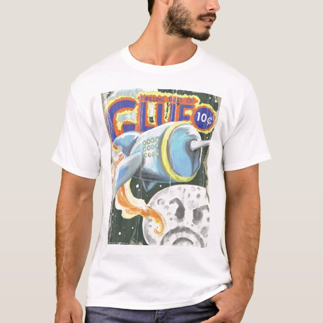 Aufregende Geschichten des Klebers, Frage drei T-Shirt (Vorderseite)
