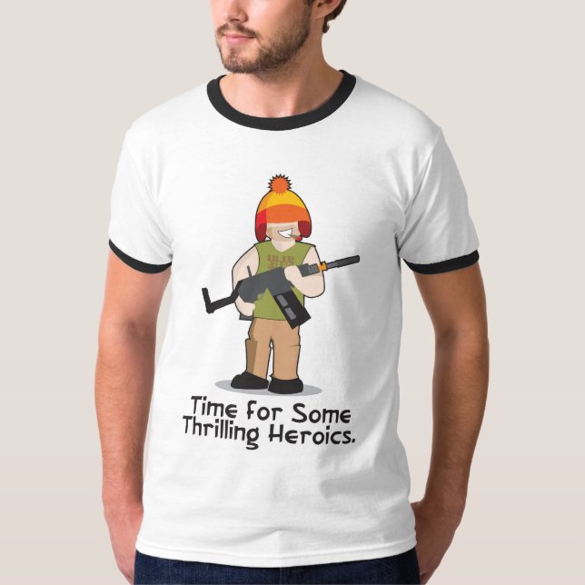 Aufregende Heldentat T-Shirt (Vorderseite)