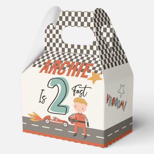 Aufregende Race Car Themed Party Box Geschenkschachtel (Vorderseite)