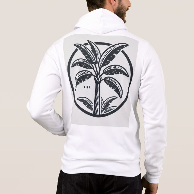 Aufregende Reißverschluss für Affen Hoodie (Rückseite)