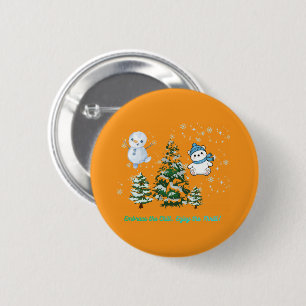 Aufregendes Winterorange Button