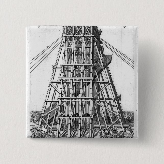 Aufrichten des alten ägyptischen Obelisk Button (Vorderseite)