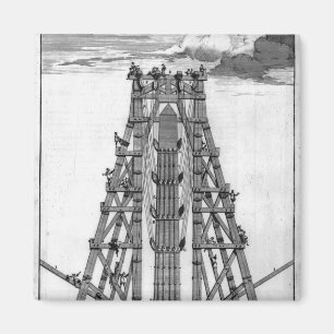 Aufrichten des alten ägyptischen Obelisk Magnet