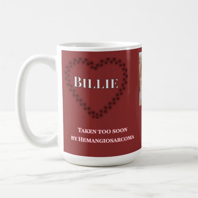 Aufrichtige Hämangiosarkom-Würdigung Kaffeetasse (Links)