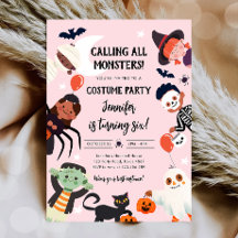 Aufruf aller Monster Halloween-Kostüme Geburtstag