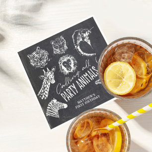 Aufruf aller Party Chalkboard Geburtstag Serviette