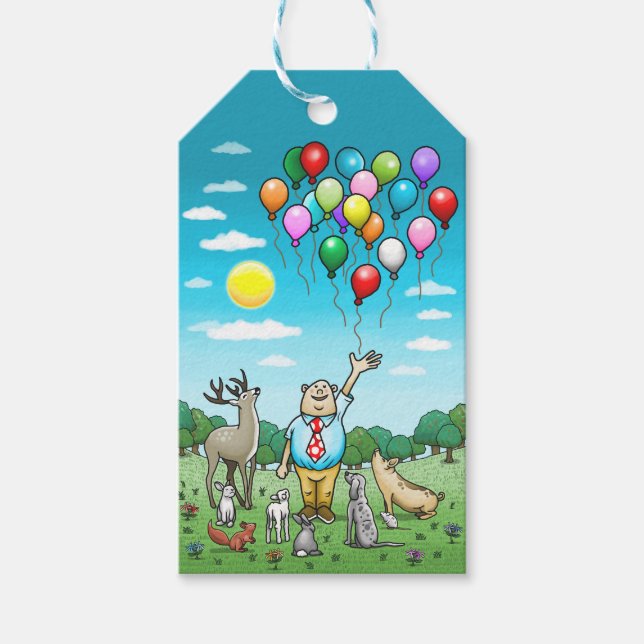Aufruf an alle Partytiere Geschenkanhänger (Vorderseite)