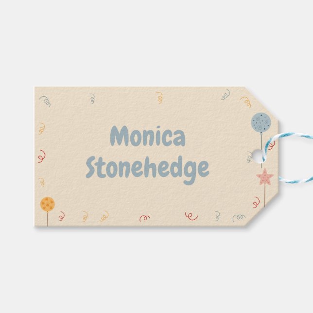 Aufruf an alle Pfleger Geburtstagsparty Geschenkanhänger (Vorderseite (Horizontal))