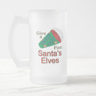 Aufruf an Santas Elfen Mattglas Bierglas
