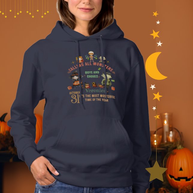 Aufruf des Halloween-T - Shirt aller Monster (Calling All Monsters Halloween T-Shirt Hoodie)