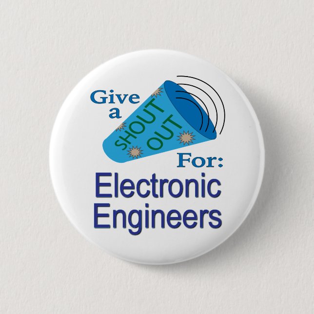 Aufruf für Elektronikingenieure Button (Vorderseite)