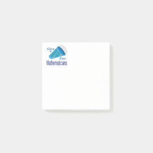 Aufruf für Mathematiker Post-it Klebezettel