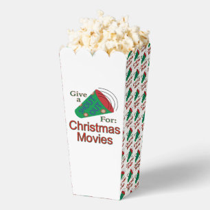 Aufruf für Weihnachtsfilme Popcorn Geschenkschachtel