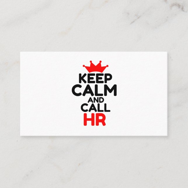 AUFRUF UND AUFRUF BEHALTEN VISITENKARTE (Vorderseite)