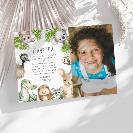 Aufrufen aller Party | Aussie Birthday Party Dankeskarte