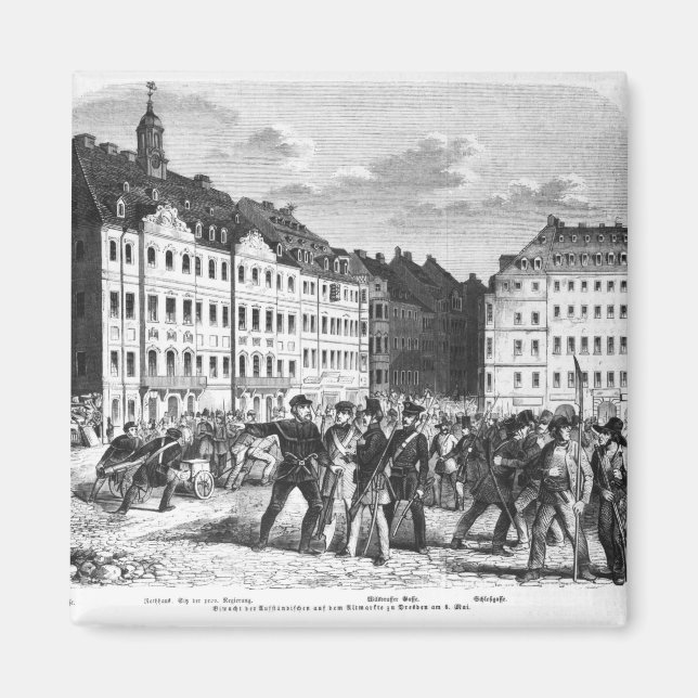 Aufruhr in Dresden Magnet (Vorne)