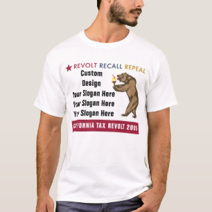 Aufruhr-Rückruf-Aufhebung - kundenspezifischer T-Shirt