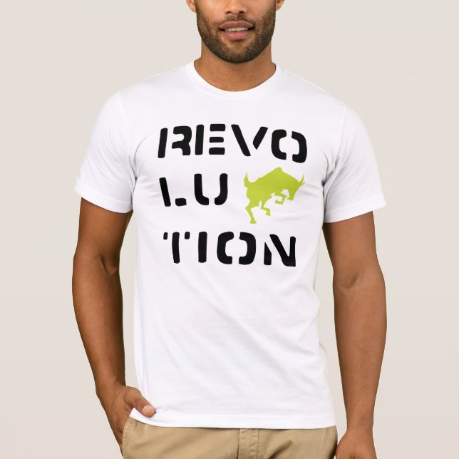 AUFRUHR Weiß T-Shirt (Vorderseite)