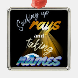 Aufsaugen von Meldungen und Namensaufruf in Sommer Ornament Aus Metall