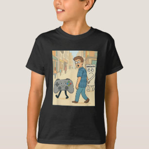 Aufschiebende Hausaufgaben mit Gaming Lustiger Gam T-Shirt