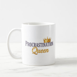 Aufschub Königin Tasse - Goldkrone & Stundenglas
