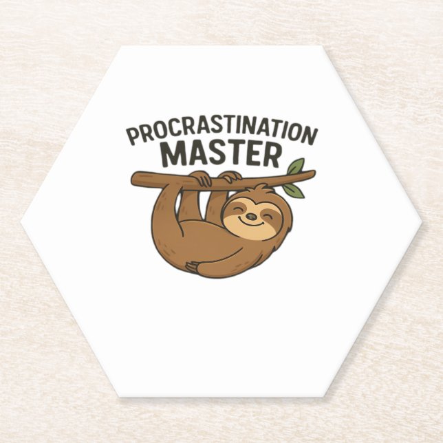 Aufschub Master Classic T - Shirt Untersetzer (Vorderseite)