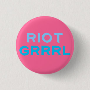 "Aufstand Grrrl" Knopf Button