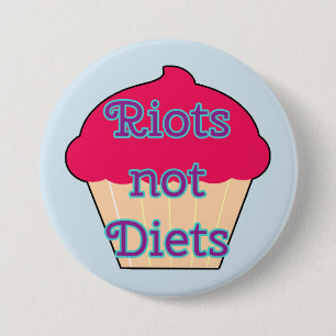 Aufstand-nicht Diäten, feministischer Knopf Button