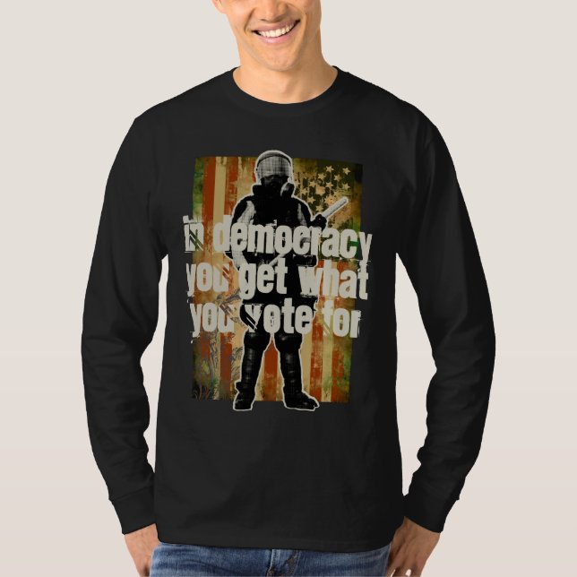 Aufstand-Polizist-kundengerechte Shirts (Vorderseite)