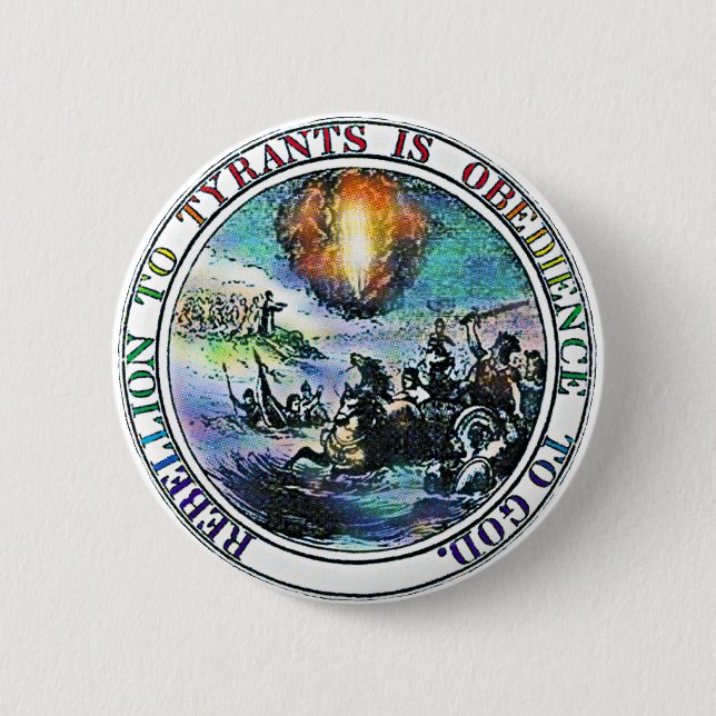 Aufstands-Knopf Button (Vorderseite)