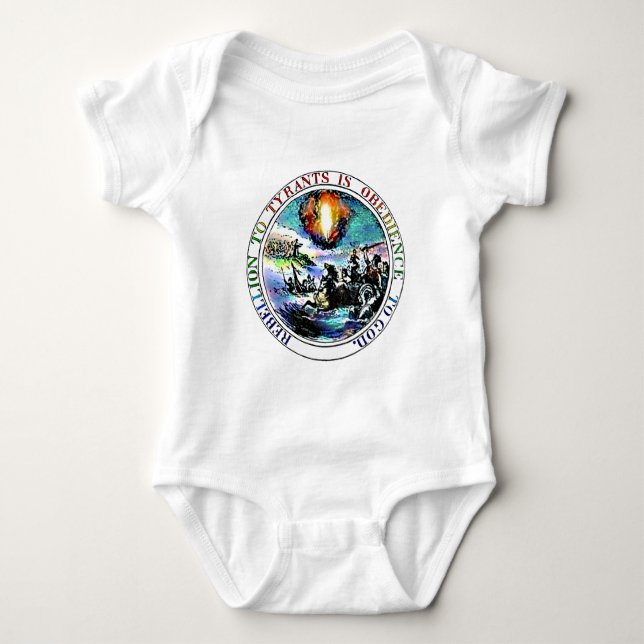 Aufstands-Shirts Baby Strampler (Vorderseite)