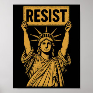 Aufstandsstatue gegen Rebellentum gegen Hig Poster