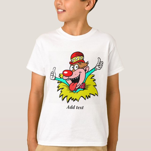 Aufstehen, Clown-TEMPLATE, T-Shirt (Vorderseite)