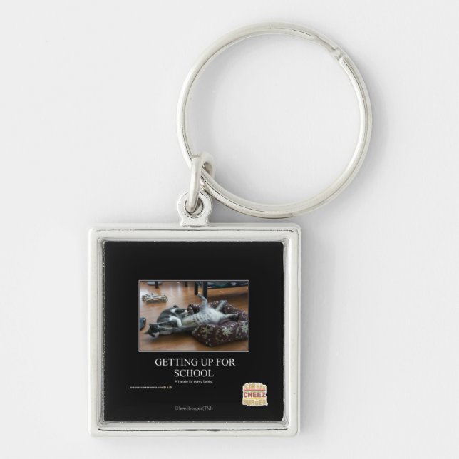 Aufstehen für Schule Schlüsselanhänger (Vorne)