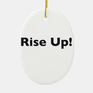 Aufstehen! Keramik Ornament