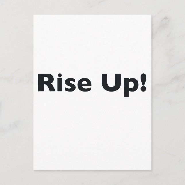 Aufstehen! Postkarte (Vorderseite)