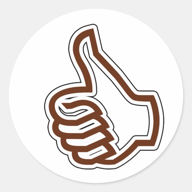 Aufstehen Runder Aufkleber (Vorderseite)