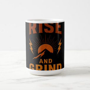 Aufstehen und Arbeiten – Früher Morgen Hustle Fitn Kaffeetasse