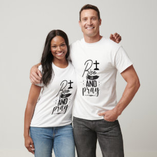 Aufstehen und beten - Christlich T-Shirt