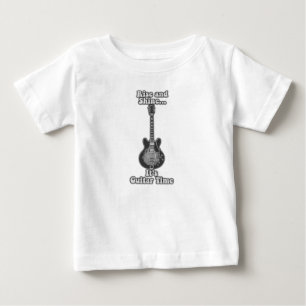 Aufstehen und leuchten. Es ist Gitarrenzeit. Schwa Baby T-shirt