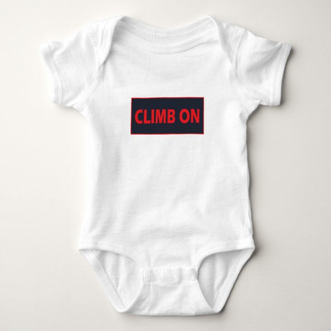 aufsteigen baby strampler (Vorderseite)