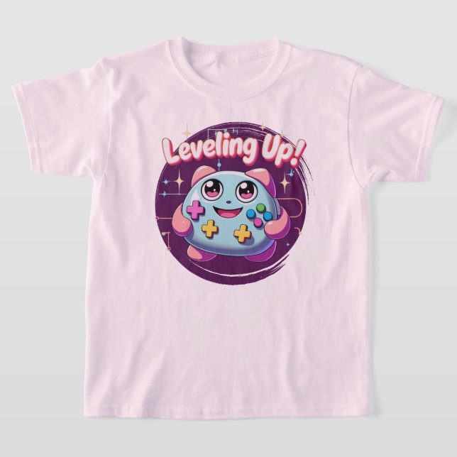 Aufsteigen! Niedlich Gaming Controller Kawaii T-Sh T-Shirt (Ablage )