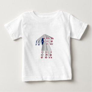 Aufsteigender Patriotismus: Ich Liebe USA Perspect Baby T-shirt