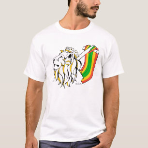 Aufsteigender Rasta Reggae-Löwe T-Shirt