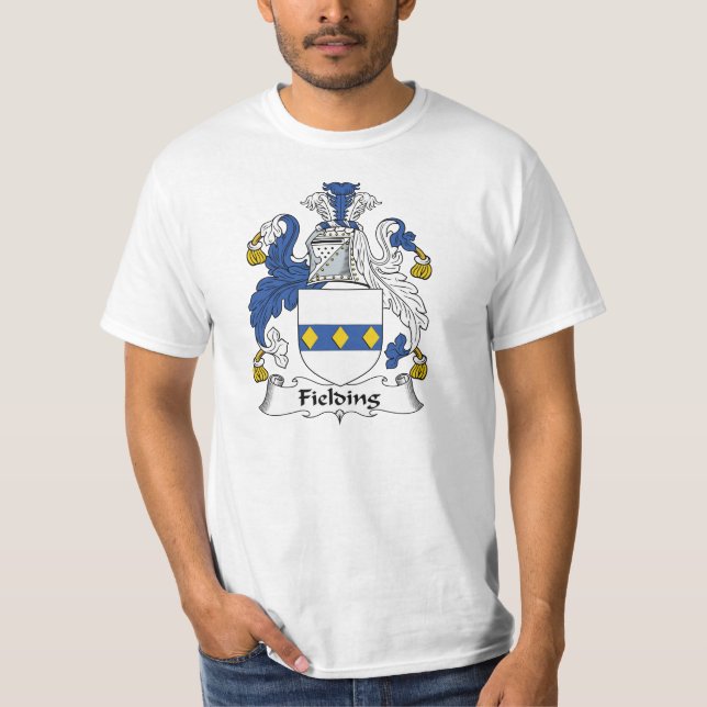 Aufstellendes Familienwappen T-Shirt (Vorderseite)