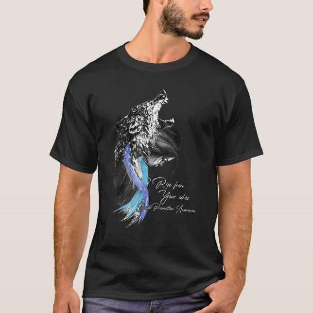 Aufstieg aus dem Bewusstsein für Suizidprävention T-Shirt (Vorderseite)