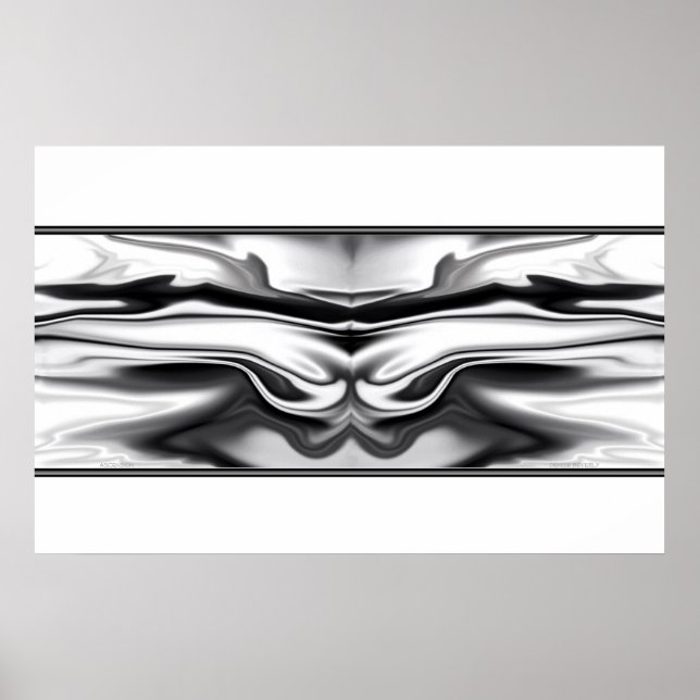 Aufstieg - Chrome Engel abstrakt Poster (Vorne)