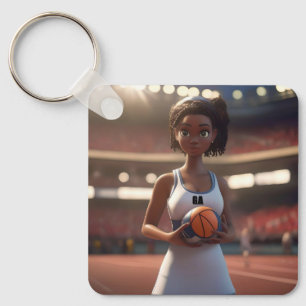 Aufstieg der braunen, gehäuteten Netballerin, Schlüsselanhänger